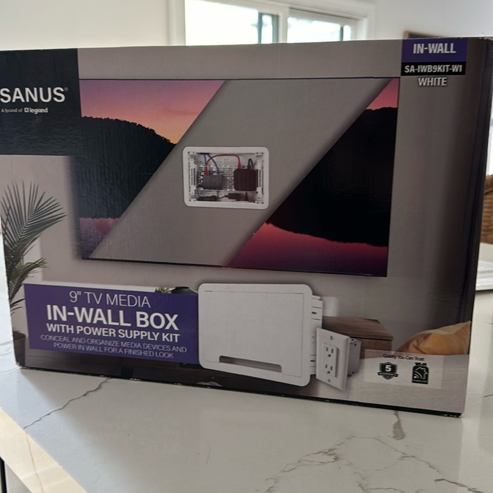 In wall tv media box NIB